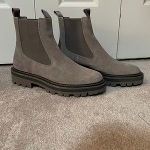 Dolce Vita Gray Ankle Boots
